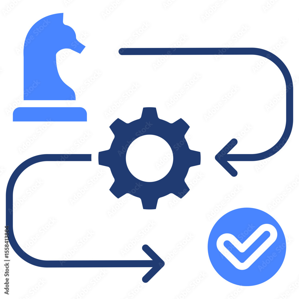 Strategic Roadmap Icon Strategic Roadmap Icon