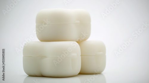 Blank rectangle on white surface, simplicity and clean design in focus