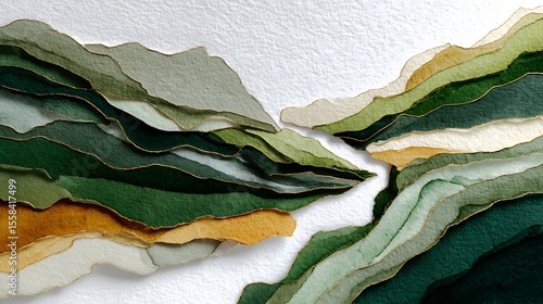 Wallpaper Mural Abstract watercolor landscape Torontodigital.ca