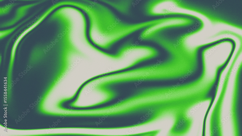 Fototapeta premium Gradient noise with Abstract Green Fluid Texture with Swirls
