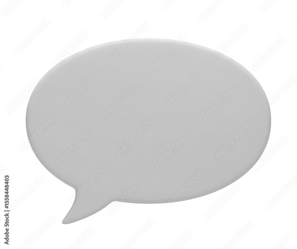 Speech Bubble Minimalist 3D Rendering in a Soft And Smooth Renderer Speech Bubble Minimalist 3D Rendering in a Soft And Smooth Renderer