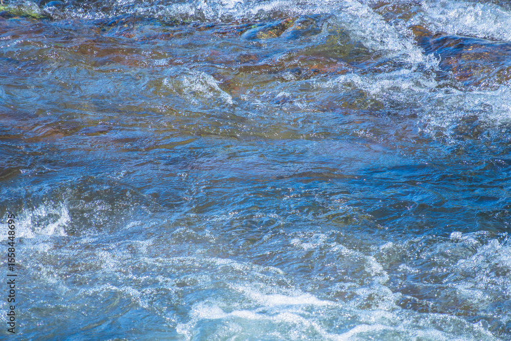 Obraz premium 初夏の日差しに輝く清流の流れ73