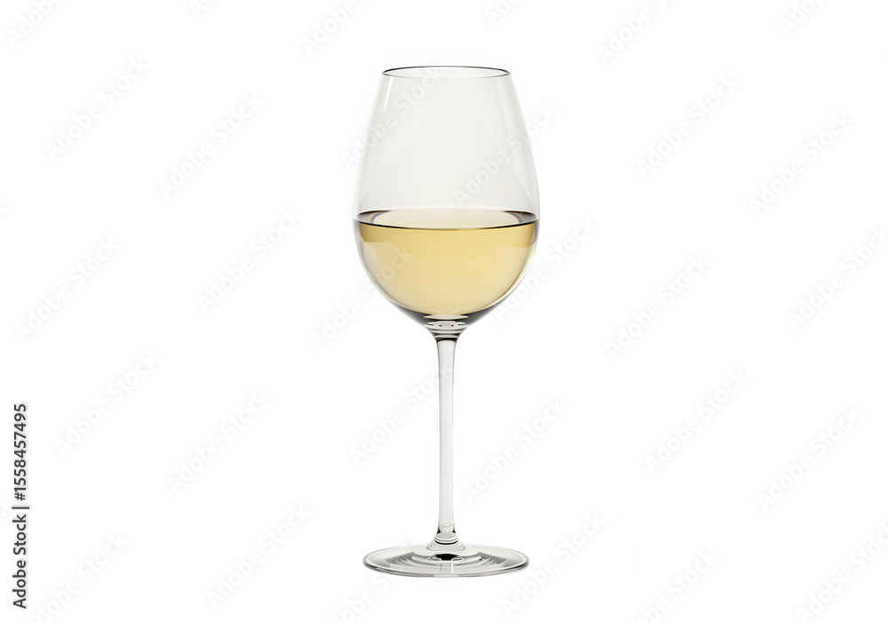 Glass of white wine isolated on transparent background Glass of white wine isolated on transparent background