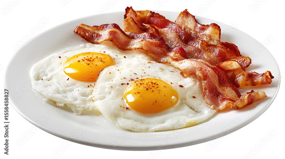 Keto breakfast with fried egg, bacon, cheese, ground beef and salad Keto breakfast with fried egg, bacon, cheese, ground beef and salad