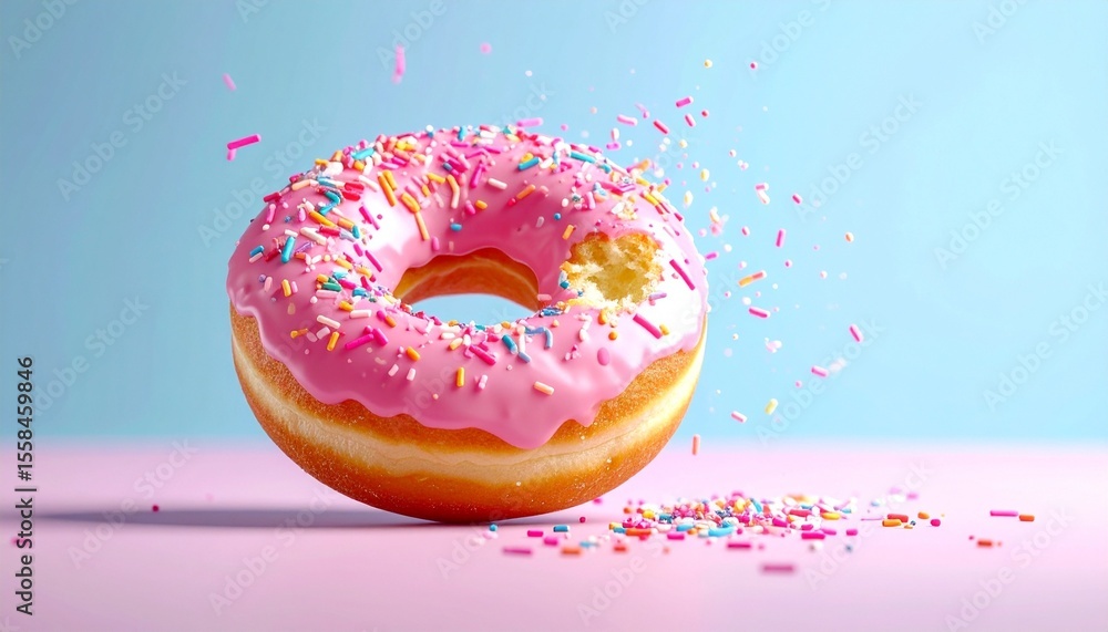 donut with sprinkles donut with sprinkles