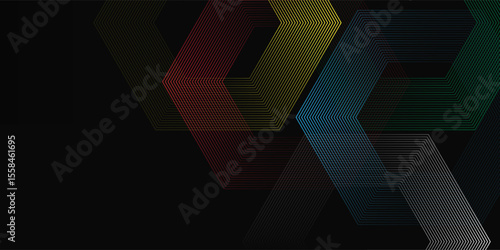 Black abstract clolor full background designb simple. Premium stripe texture for banner  business backdrop. Dark horizontal vector template patten glow modern