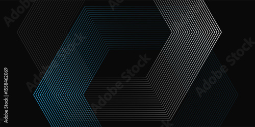 Black abstract background designb simple. Premium stripe texture for banner  business backdrop. Dark horizontal vector template patten