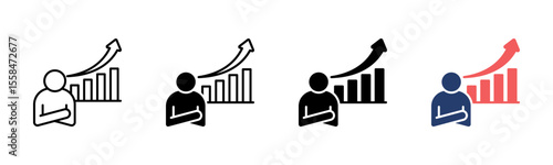 Self Improvement icon sheet multiple style collection