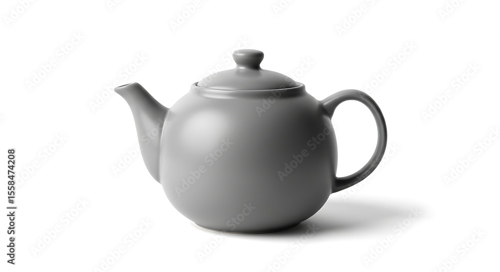 Red teapot isolated on white background Red teapot isolated on white background