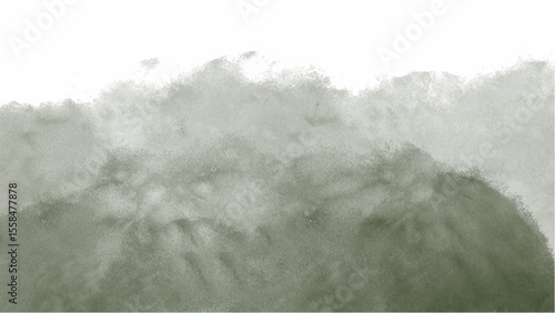 Green watercolor background with copyspace for your design. vector.