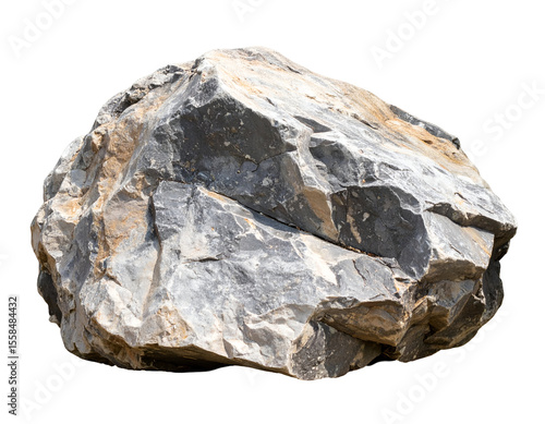 A magnificent natural rock formation showcases its intricate textures and robust geological strength.