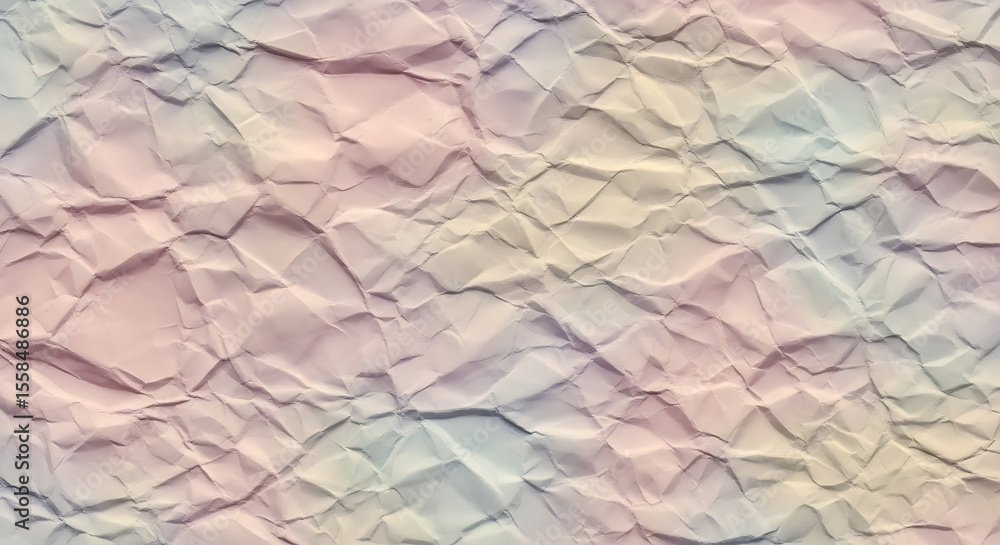 Fototapeta premium Pastel Crumpled Paper Texture Background