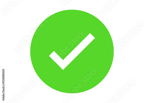 white tick on green round circle transparent background png file type photo