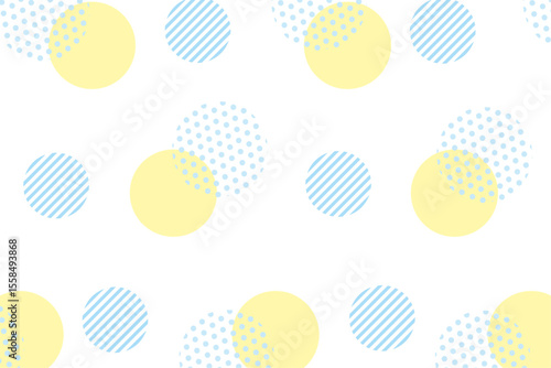 水玉模様のデザイン背景イラスト