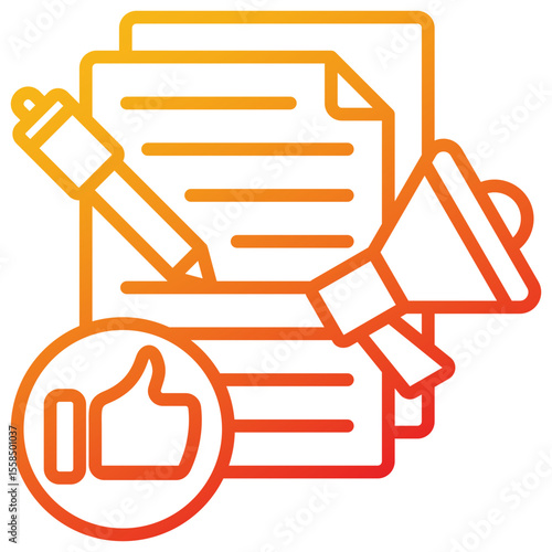 Copy Writing Icon