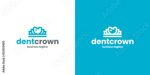 dental crown logo vector suitable for dental care