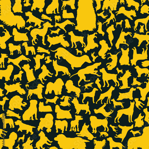 DOG Breeds luxury trendy applicable design magnificent abstract vector illustration artwork
