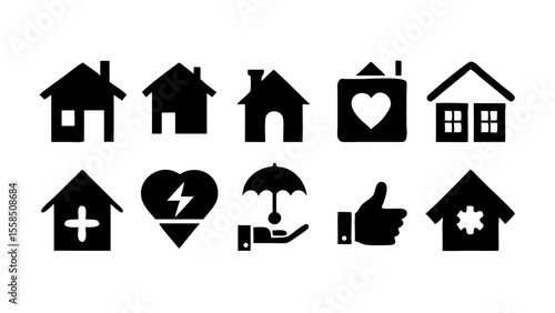 Home Sweet Home A Collection of House Icons for Design Projects