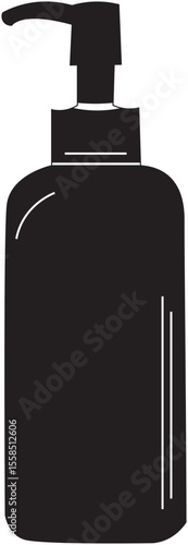 The Illustration of Pump Bottle for cosmetic