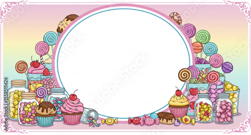 Cupcake and Sweets Logo Design for Bakery Shop