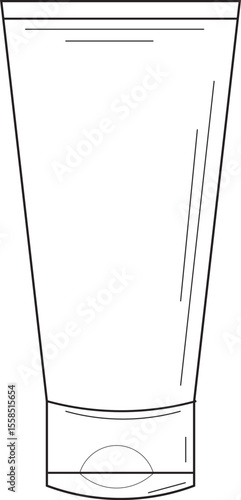 The Illustration of Cosmetic moisturizer container