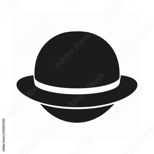 Elegant Bowler Hat Templates with Rounded Crown and Short Brim