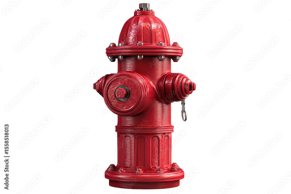 Red fire hydrant, detailed (1) Red fire hydrant, detailed (1)