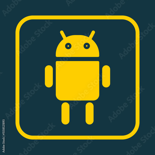 Android trendy vector art design lovely amazing design colorful useful illustration