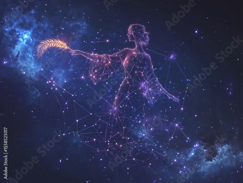 Zodiac sign of the virgo