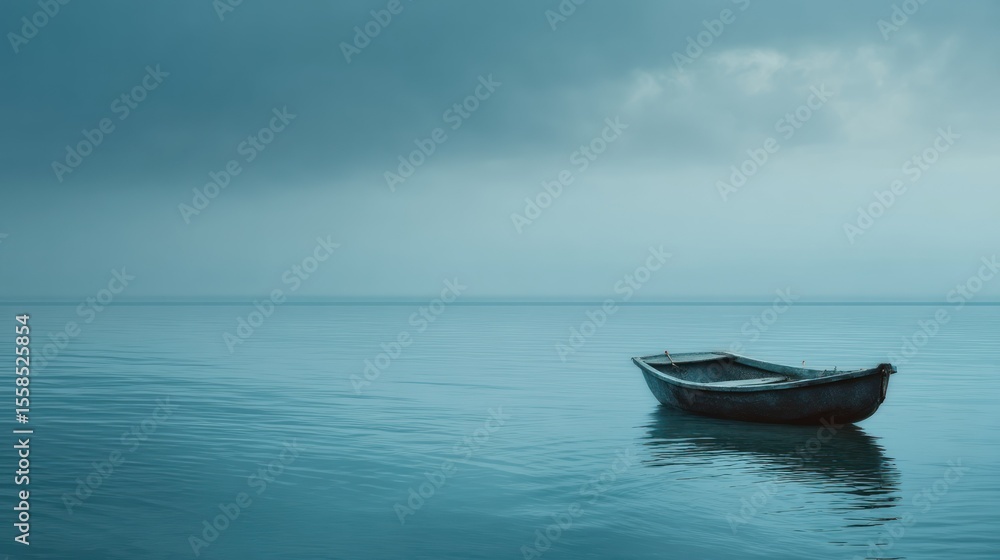 Naklejka premium Realistic stock photo of 'environment background' scene using muted blues tones, conveying a authoritative mood, tailored for Ad agencies. 