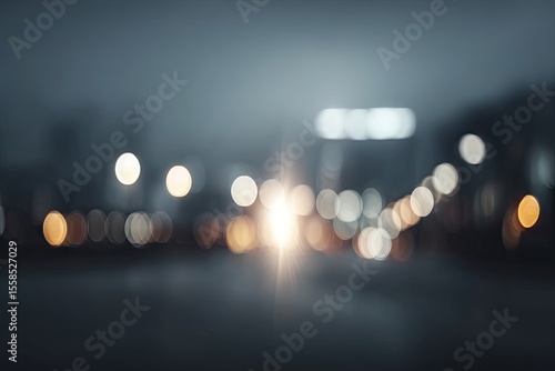 Wallpaper Mural Blurred cityscape night lights Torontodigital.ca