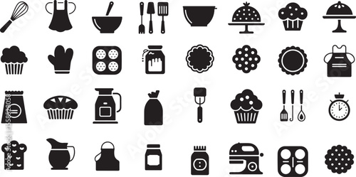 Baking and cooking utensils and treats whisk apron