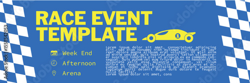 Race, Sport, Competition theme poster and banners templates. for advertising, promotion materials.