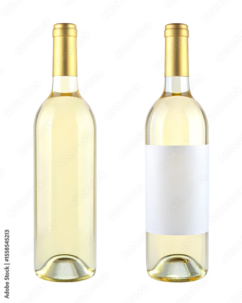 white wine bottle isolated white wine bottle isolated