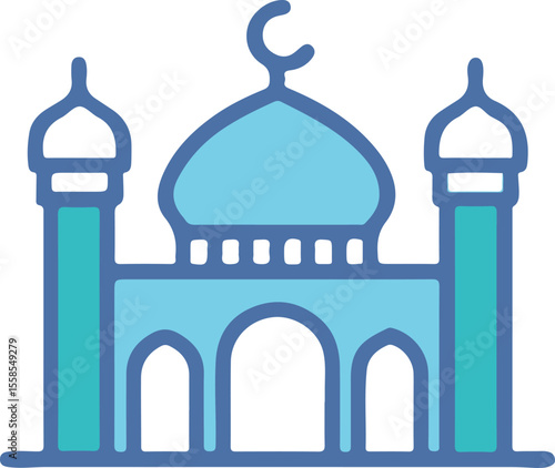taj mahal vector illustration