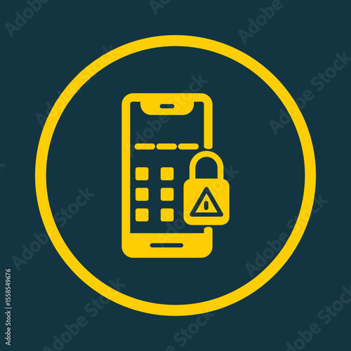 Phone Lock trendy vector art design magnificent amazing design colorful useful illustration
