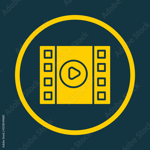 Video Play trendy vector art design magnificent amazing design colorful useful illustration