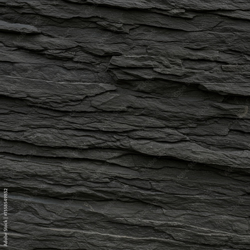 Dark Grey Layered Stone Wall Texture Dark Grey Layered Stone Wall Texture