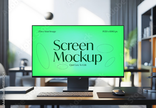 Versatile Digital Screen Mockup for UI Design Showcase