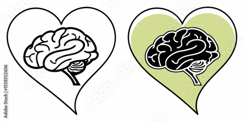 abstract floral heart