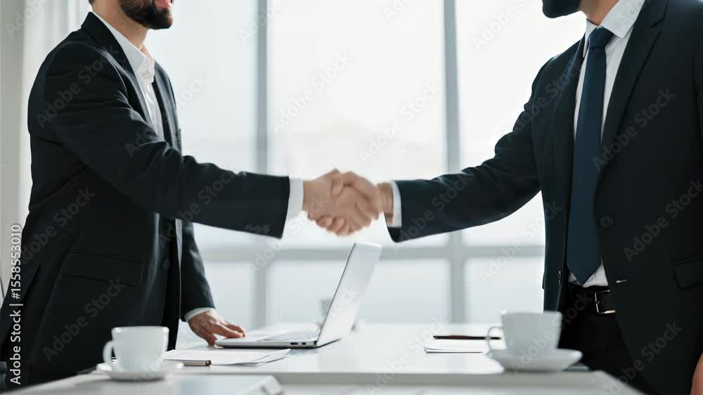 Successful Business Partnership Handshake of Two Businessmen Successful Business Partnership Handshake of Two Businessmen