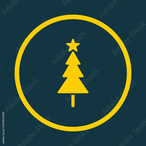 Christmas Tree trendy vector art design ravishing amazing design colorful useful illustration