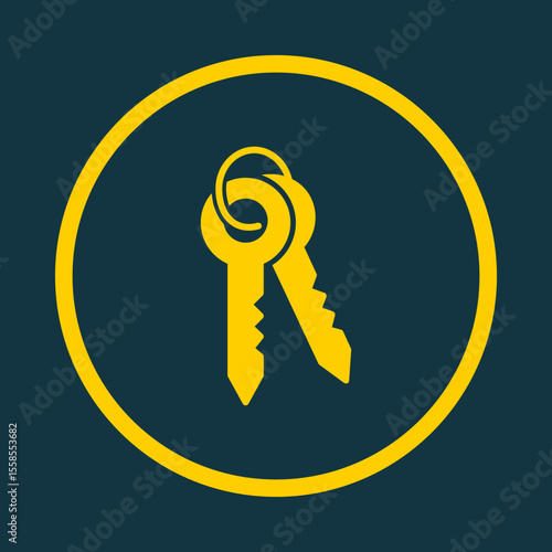 Key trendy vector art design ravishing amazing design colorful useful illustration
