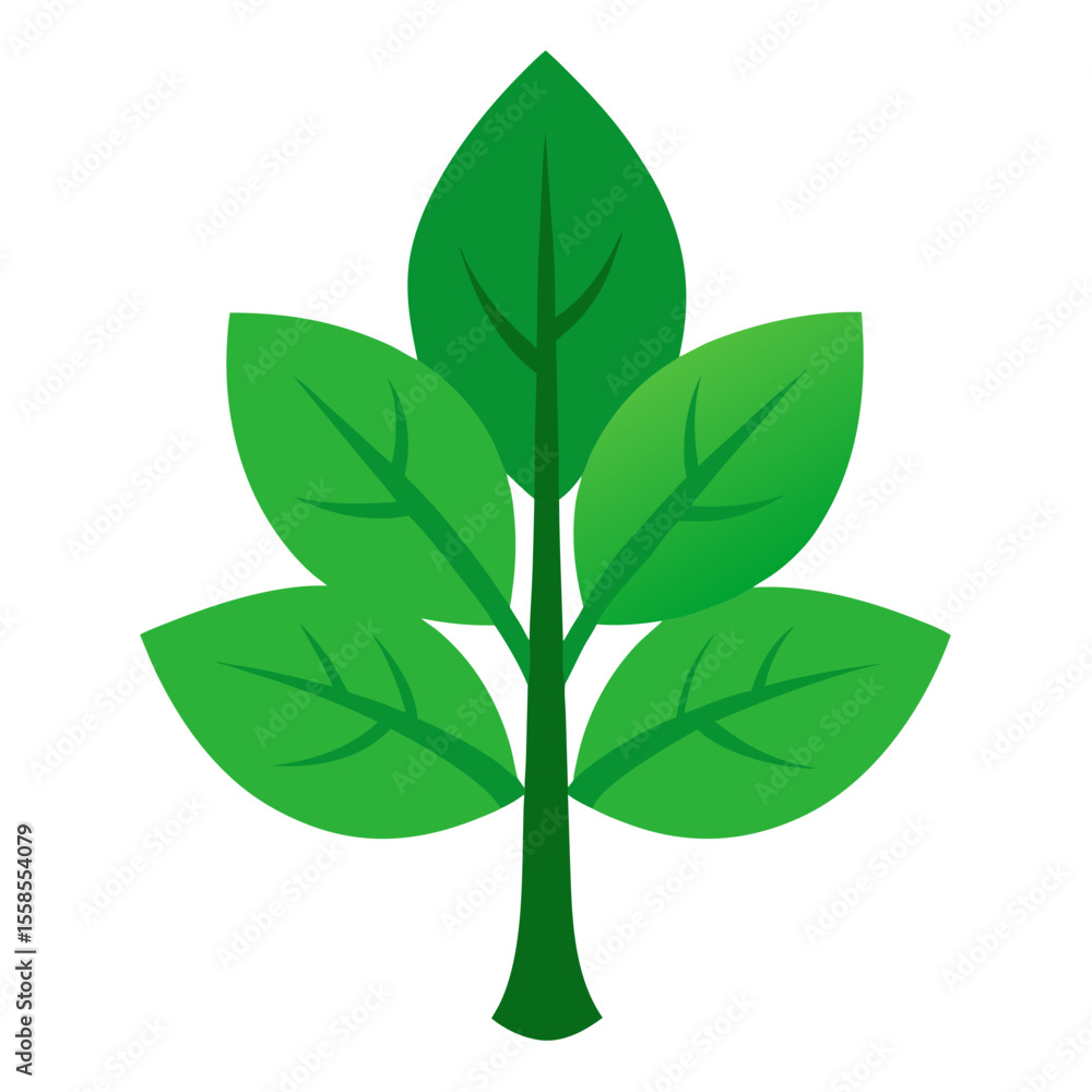 Naklejka premium green tree vector