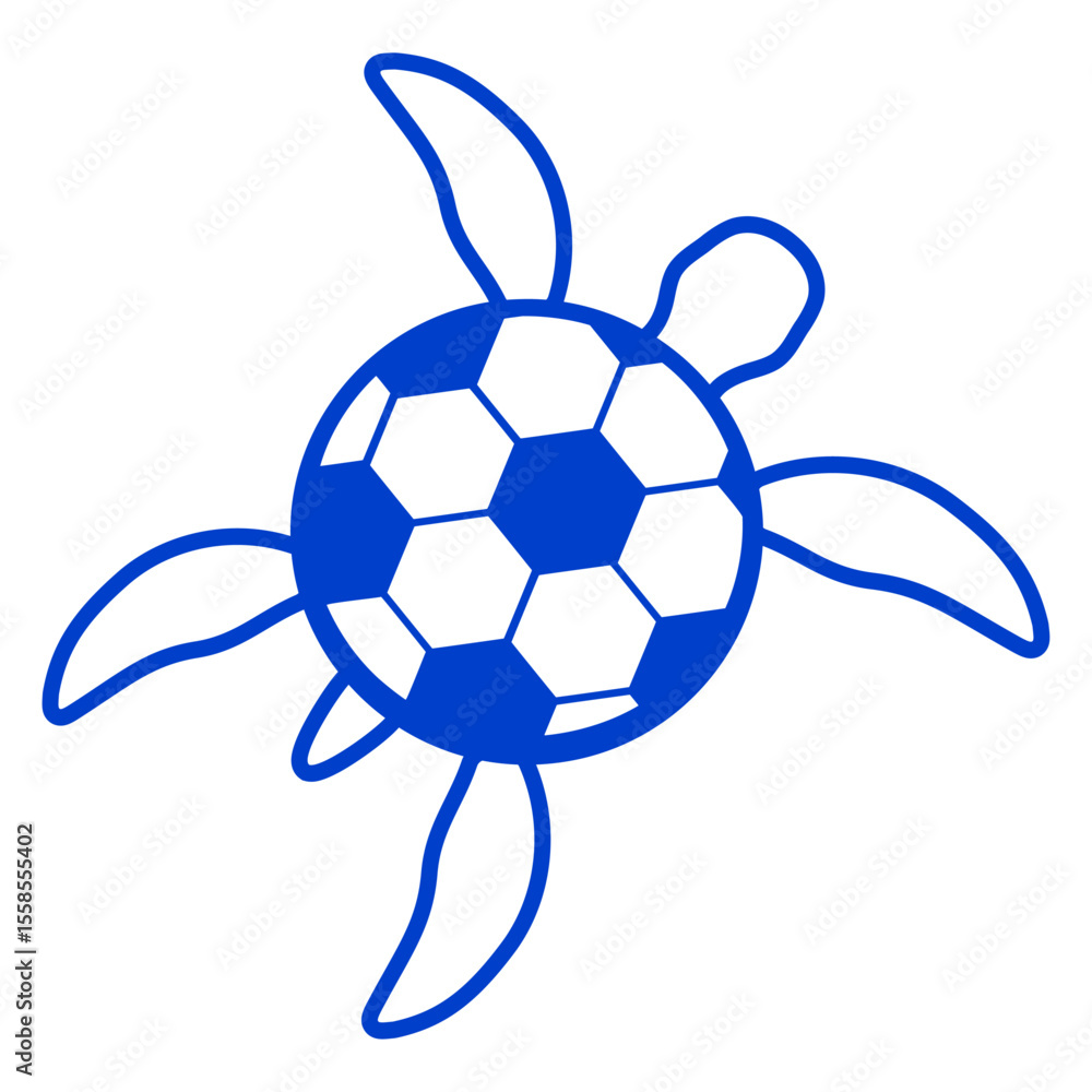 Obraz premium Water turtle soccer sport hobby club fan football