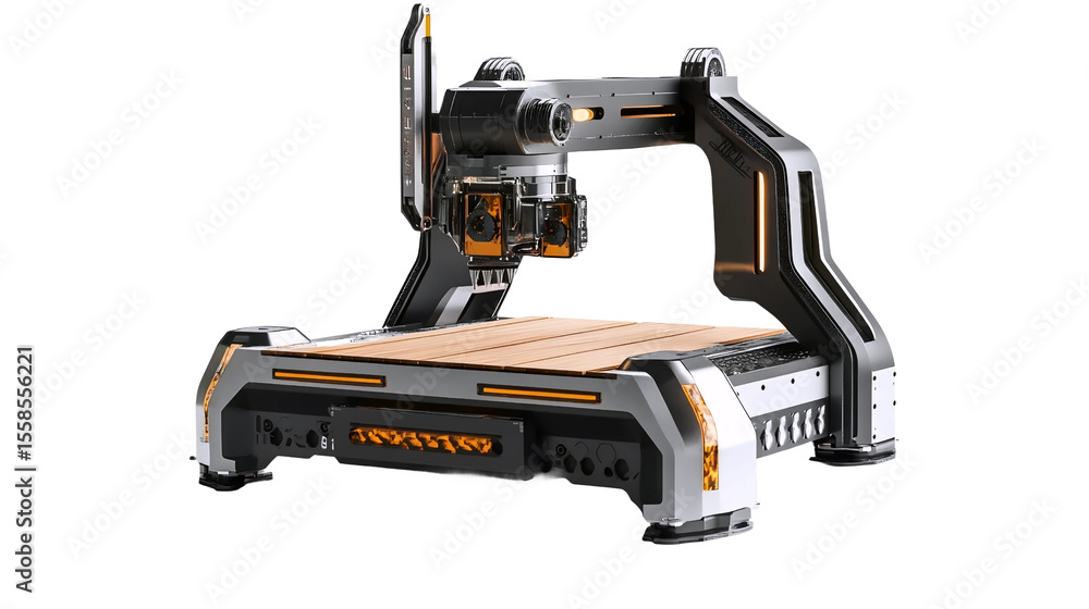 Fototapeta premium Smart Adjustable Wood Cutting Machine