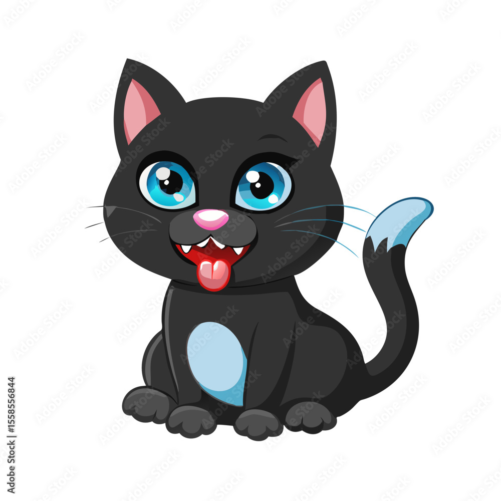 black cat with a heart black cat with a heart