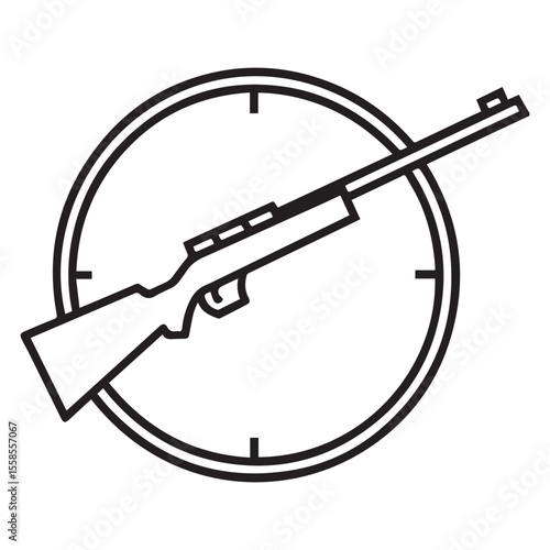 assault rifle vector illustration