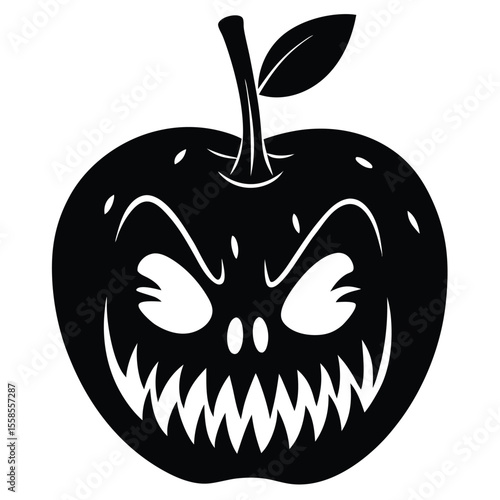 vector illustration of an apple