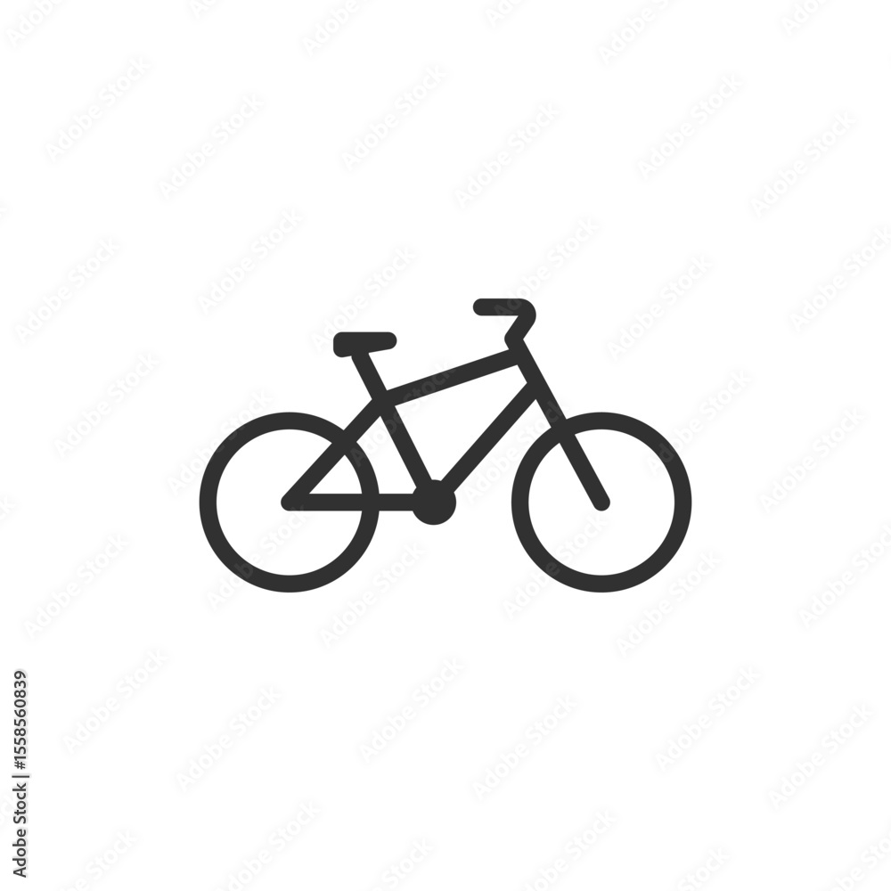 Bicycle, linear icon. Eco transport and healthy lifestyle. Line with editable stroke. Bicycle, linear icon. Eco transport and healthy lifestyle. Line with editable stroke.